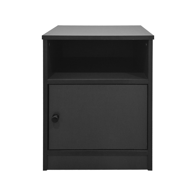 Κομοδίνο Lenea pakoworld ανθρακί 40x40x50εκ 3