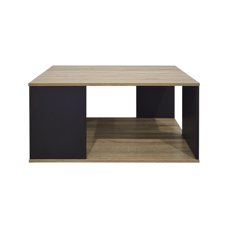 Τραπέζι σαλονιού Zelegan pakoworld sonoma-ανθρακί 90x90x44.5εκ 3