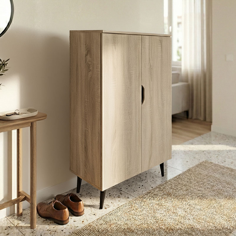 Παπουτσοθήκη-ντουλάπα Oufelia pakoworld sonoma 60x32.5x134.5εκ 1