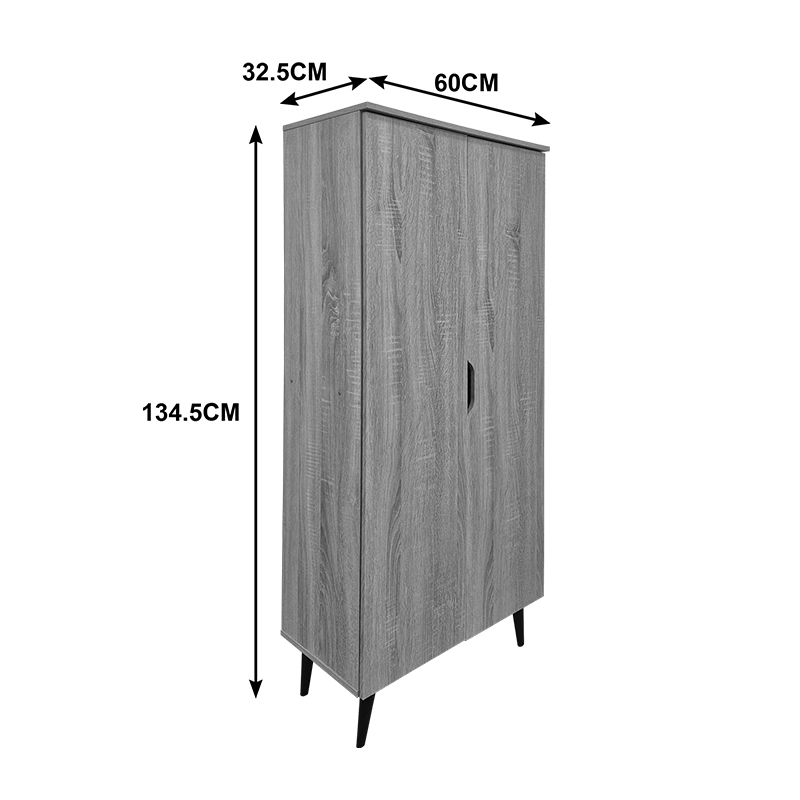 Παπουτσοθήκη-ντουλάπα Oufelia pakoworld sonoma 60x32.5x134.5εκ 5