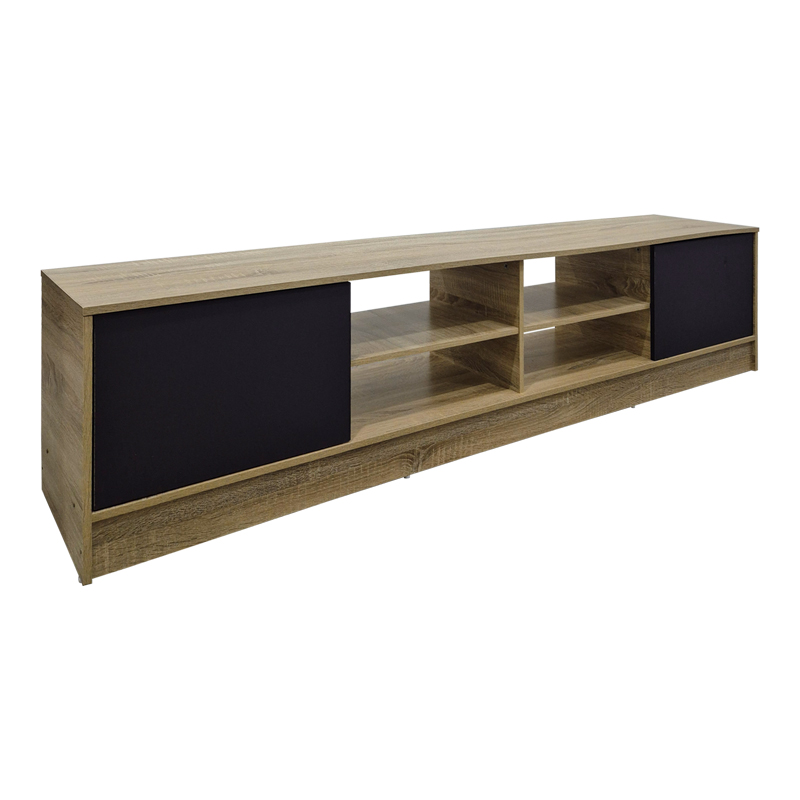 Έπιπλο τηλεόρασης Tivia pakoworld sonoma-ανθρακί 180x35x41.5εκ 3