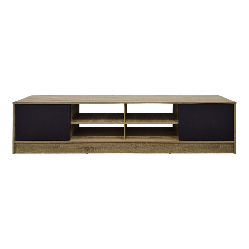 Έπιπλο τηλεόρασης Tivia pakoworld sonoma-ανθρακί 180x35x41.5εκ 4