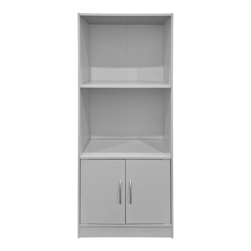 Βιβλιοθήκη Tekaro pakoworld λευκή 60x30x120εκ 4