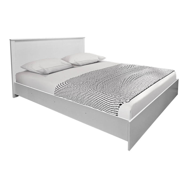 Σετ Κρεβατοκάμαρας Athos Λευκό με Κρεβάτι 160x200εκ Σετ 3τεμ 2