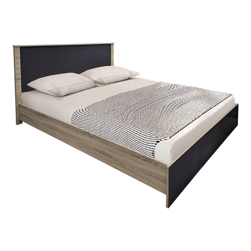 Σετ Κρεβατοκάμαρας Athos Sonoma Ανθρακί με Κρεβάτι 160x200εκ Σετ 3τεμ 2