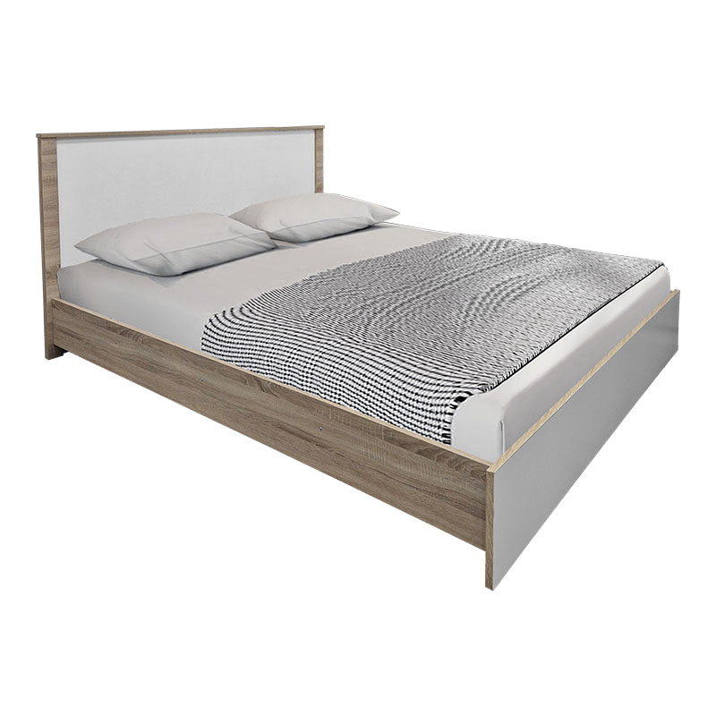 Σετ Κρεβατοκάμαρας Athos Sonoma Λευκό με Κρεβάτι 160x200εκ Σετ 4τεμ 2