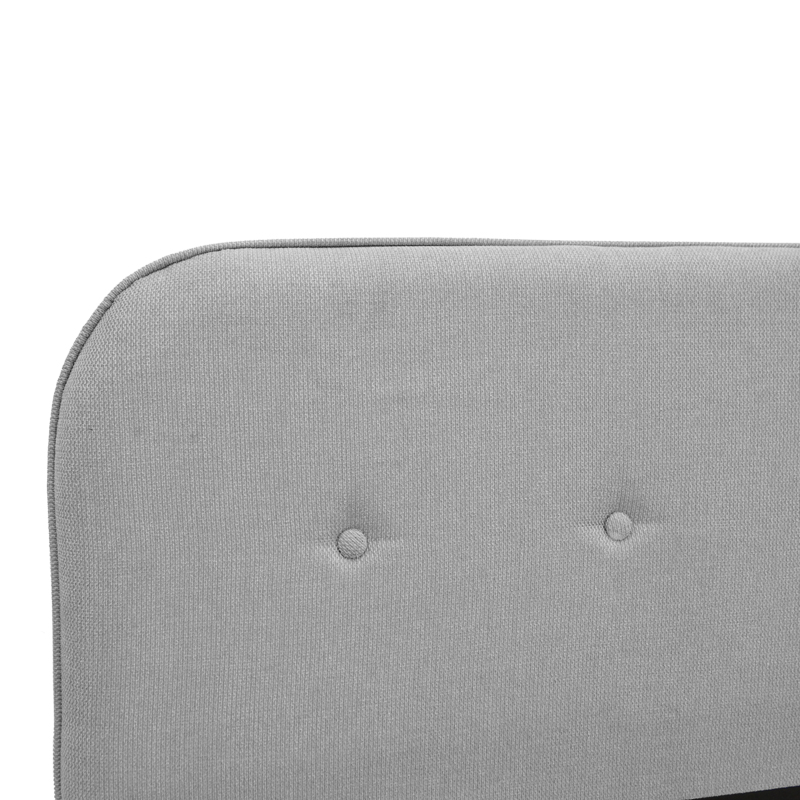 Κρεβάτι LumiLux pakoworld ύφασμα σε γκρι απόχρωση 160x200εκ 5