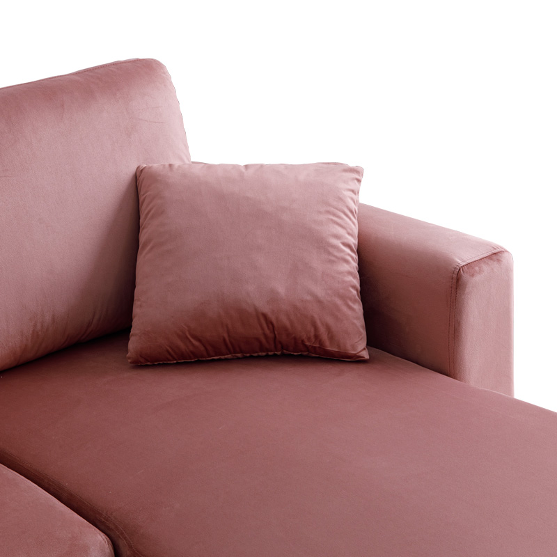 Γωνιακός αναστρέψιμος καναπές κρεβάτι Kamore pakoworld με αποθηκευτικό χώρο σάπιο μήλο βελούδο 223x146x85εκ 7