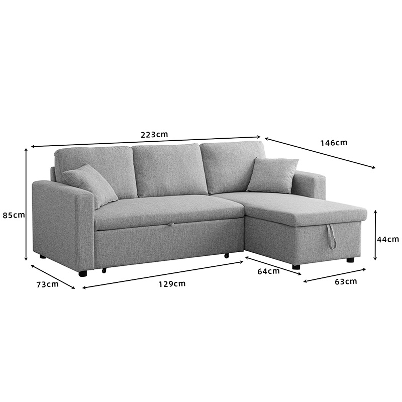 Γωνιακός αναστρέψιμος καναπές κρεβάτι Kamore pakoworld με αποθηκευτικό χώρο σάπιο μήλο βελούδο 223x146x85εκ 9