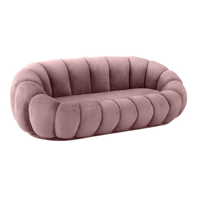 Καναπές Embrace pakoworld βελούδο σε σάπιο μήλο απόχρωση 180x105x65εκ 2