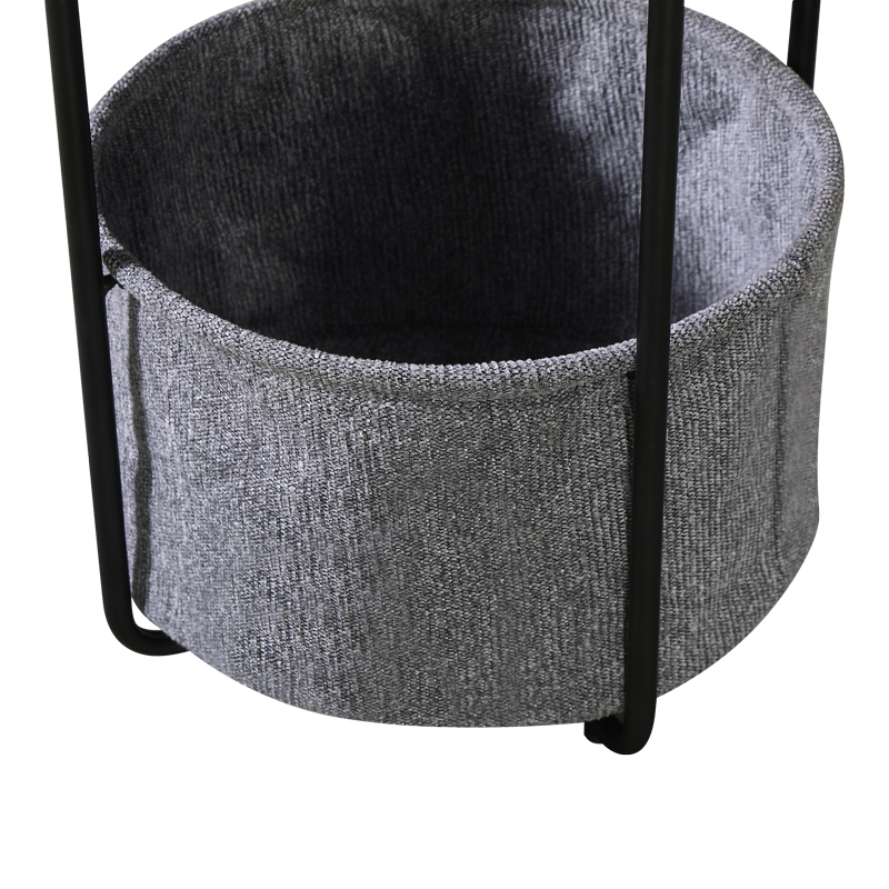 Βοηθητικό τραπέζι Fredami pakoworld μαύρο μαρμάρου Φ40x50εκ 5