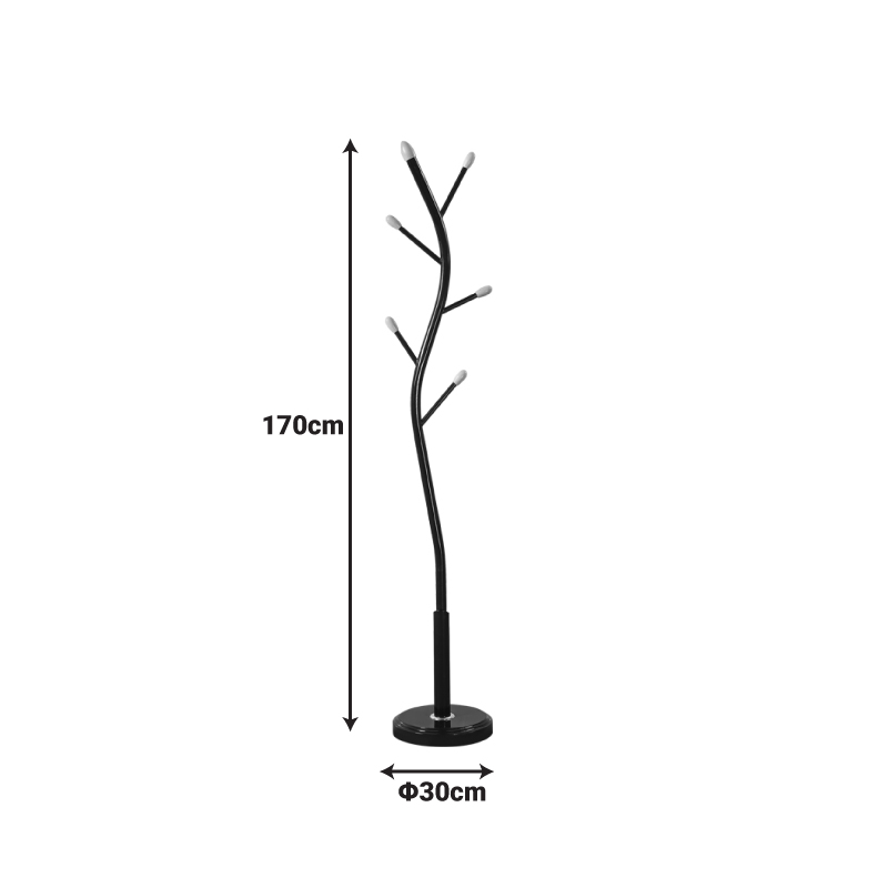 Καλόγερος Portu pakoworld μέταλλο σε λευκή-φυσική απόχρωση Φ30x170εκ 4