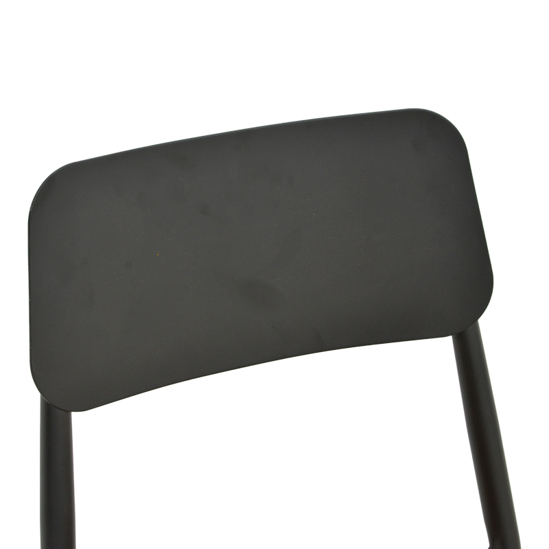 Καρέκλα Giardino pakoworld στοιβαζόμενη αλουμίνιο σε μαύρη -pe rattan σε φυσική απόχρωση 45x56x82εκ 7