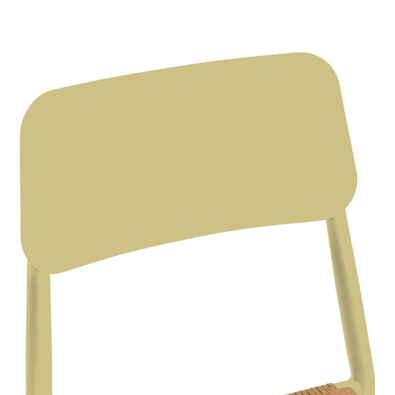 Καρέκλα Giardino pakoworld στοιβαζόμενη αλουμίνιο σε μπεζ -pe rattan σε φυσική απόχρωση 45x56x82εκ 7