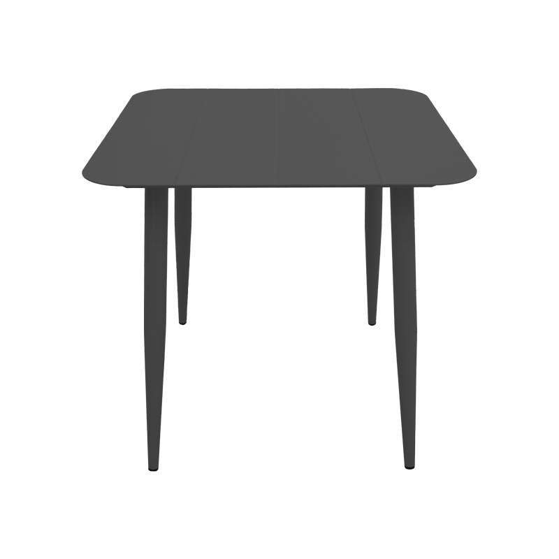 Τραπέζι Vista pakoworld αλουμίνιο σε μαύρη απόχρωση 80x80x72εκ 3