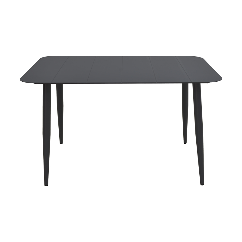 Τραπέζι Vista pakoworld αλουμίνιο σε μαύρη απόχρωση 120x70x72εκ 2