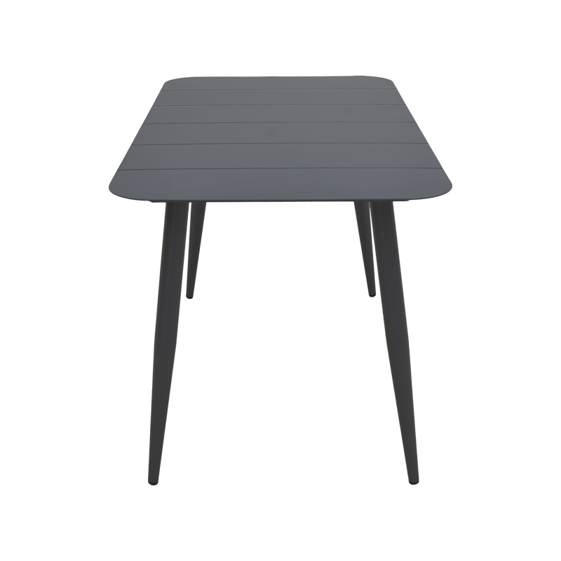 Τραπέζι Vista pakoworld αλουμίνιο σε μαύρη απόχρωση 120x70x72εκ 3