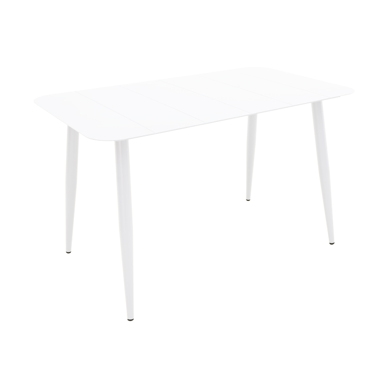 Τραπέζι Vista pakoworld αλουμίνιο σε λευκή απόχρωση 120x70x72εκ 1