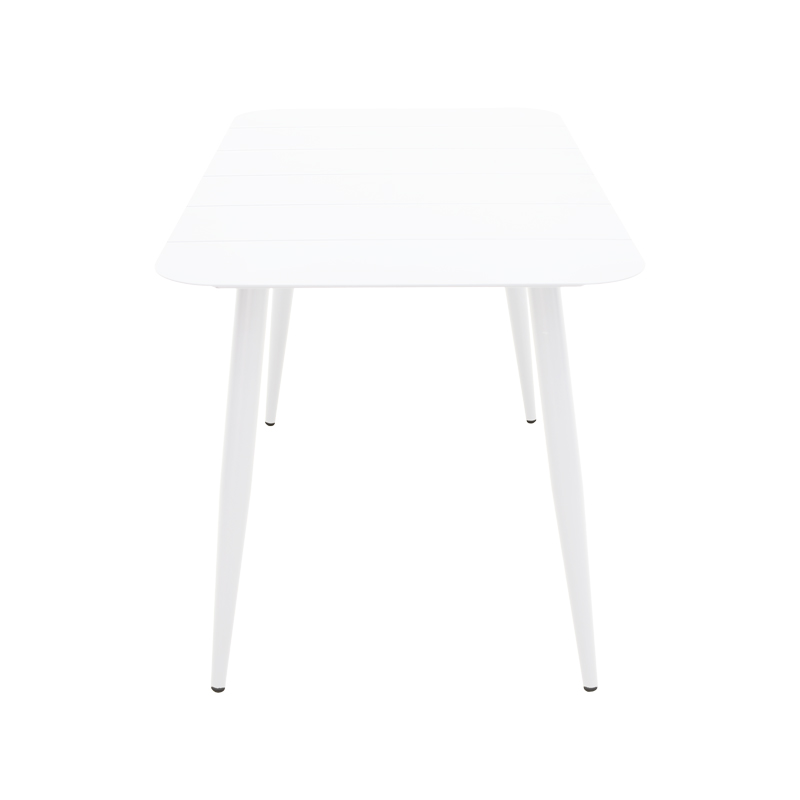 Τραπέζι Vista pakoworld αλουμίνιο σε λευκή απόχρωση 120x70x72εκ 3