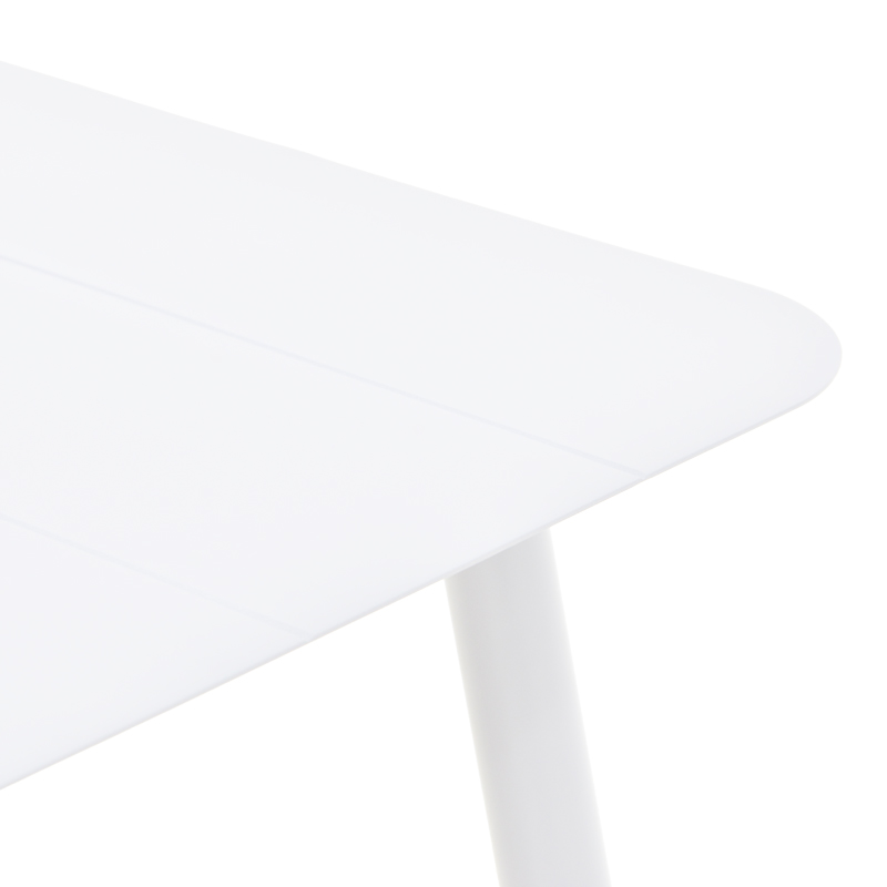 Τραπέζι Vista pakoworld αλουμίνιο σε λευκή απόχρωση 120x70x72εκ 4