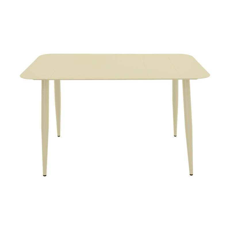 Τραπέζι Vista pakoworld αλουμίνιο σε σαμπανί απόχρωση 120x70x72εκ 2