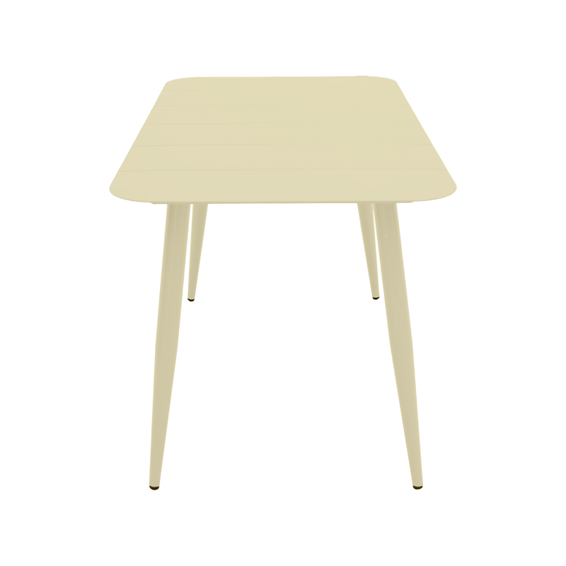 Τραπέζι Vista pakoworld αλουμίνιο σε σαμπανί απόχρωση 120x70x72εκ 3