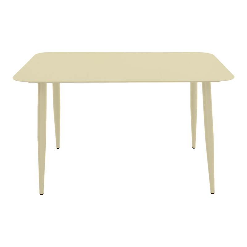 Τραπέζι Vista pakoworld σαμπανί αλουμίνιο 150x80x72εκ 2