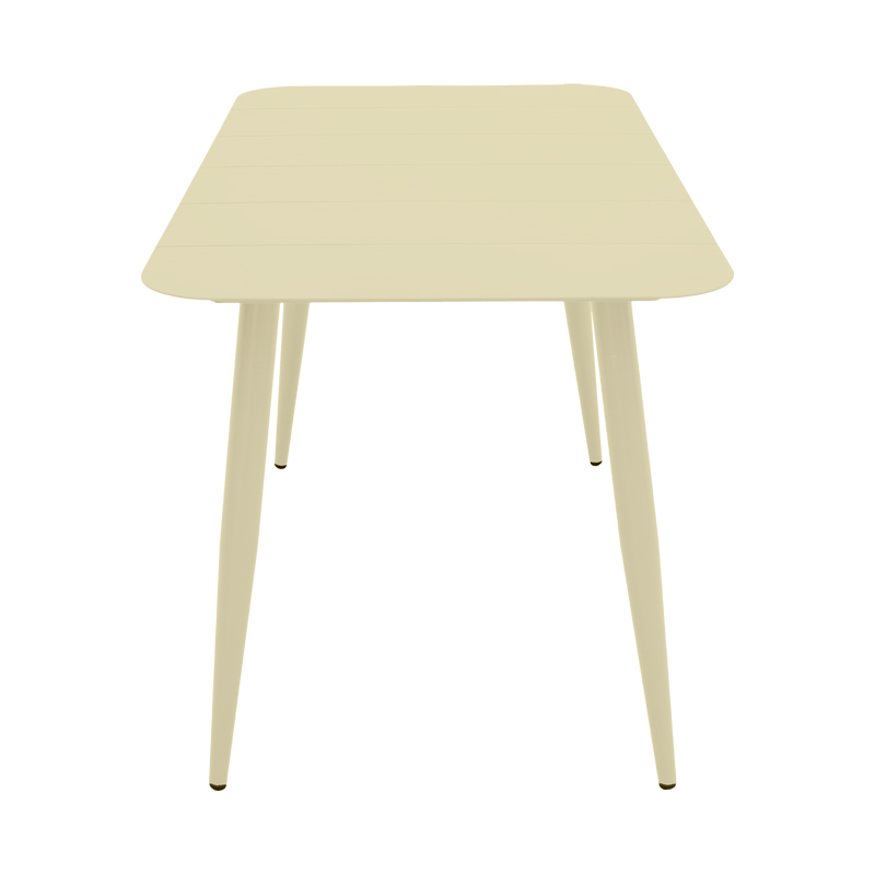 Τραπέζι Vista pakoworld σαμπανί αλουμίνιο 150x80x72εκ 3