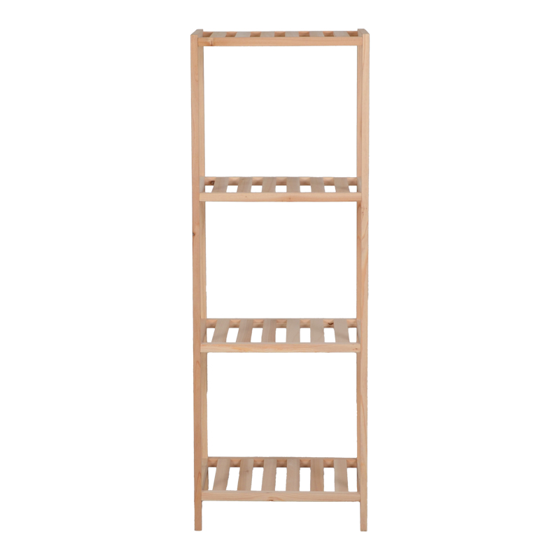 Ραφιέρα δαπέδου Zendia pakoworld ξύλο ελάτου σε φυσική απόχρωση 35x30x100εκ 3