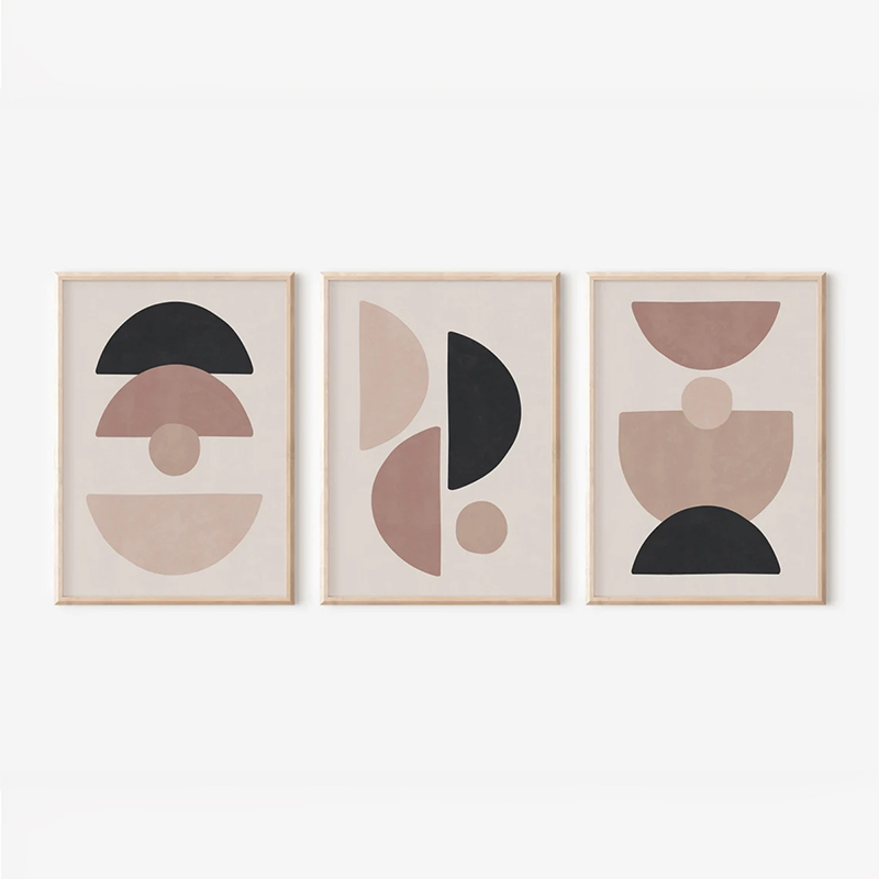 Πίνακας Veyra pakoworld τρίπτυχος με ψηφιακή εκτύπωση και πλαίσιο 33x1.5x48εκ 1