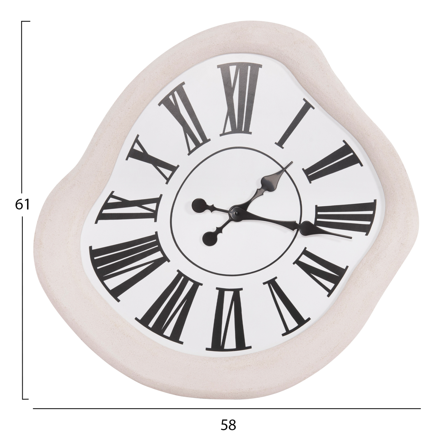 ΡΟΛΟΙ ΤΟΙΧΟΥ ΣΕΙΡΑ SANTORINI MDF ΣΕ ΥΠΟΛΕΥΚΟ-ΜΑΥΡΟΙ ΔΕΙΚΤΕΣ &amp; ΛΑΤΙΝ.ΝΟΥΜΕΡΑ 58x2,5x61Υεκ. 2