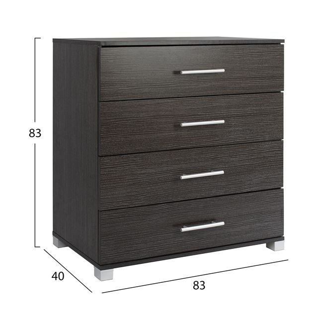 ΣΥΡΤΑΡΙΕΡΑ ΜΕΛΑΜΙΝΗΣ BRIANA ME 4 ΣΥΡΤΑΡΙΑ ZEBRANO 75x40x83Υ εκ. 2