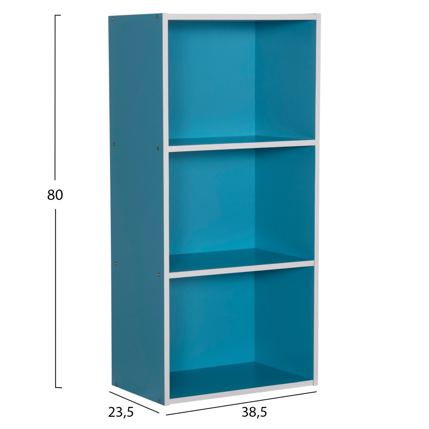 ΡΑΦΙΕΡΑ ΤΟΙΧΟΥ CUBICON ΜΠΛΕ-ΛΕΥΚΗ ΜΕΛΑΜΙΝΗ 38,5x23,5x80Υεκ. 2