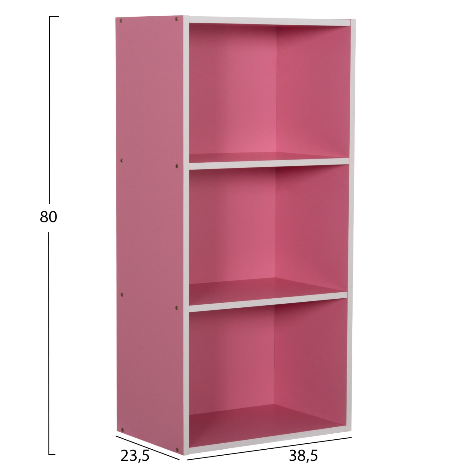 ΡΑΦΙΕΡΑ ΤΟΙΧΟΥ CUBICON ΡΟΖ-ΛΕΥΚΗ ΜΕΛΑΜΙΝΗ 38,5x23,5x80Υεκ. 2