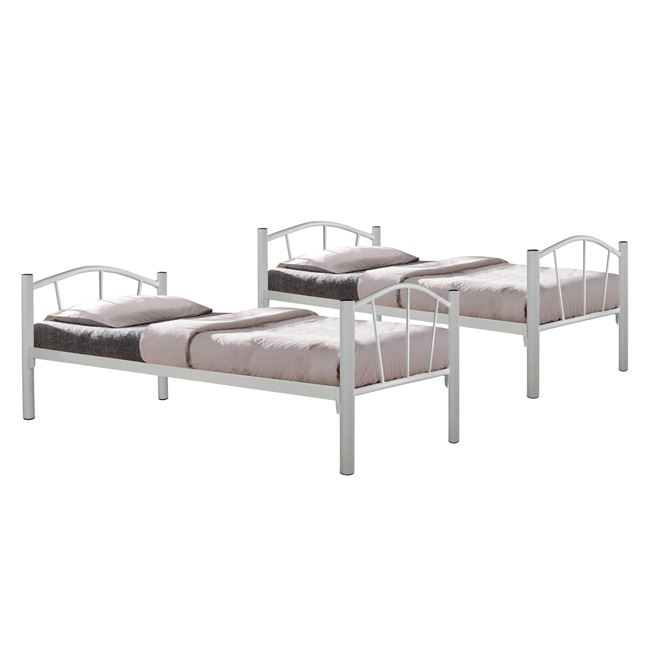 ΚΟΥΚΕΤΑ ΚΡΕΒΑΤΙ ΜΕΤΑΛΛΙΚΗ FLOOR ΛΕΥΚΗ 90Χ190 εκ. 3