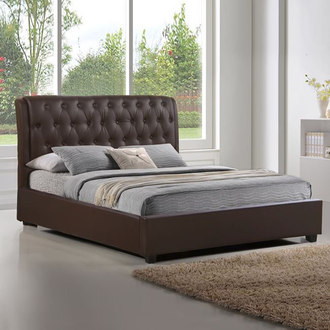 ΚΡΕΒΑΤΙ ODALYS ΜΕ PU ΚΑΦΕ 150x200 εκ. 1