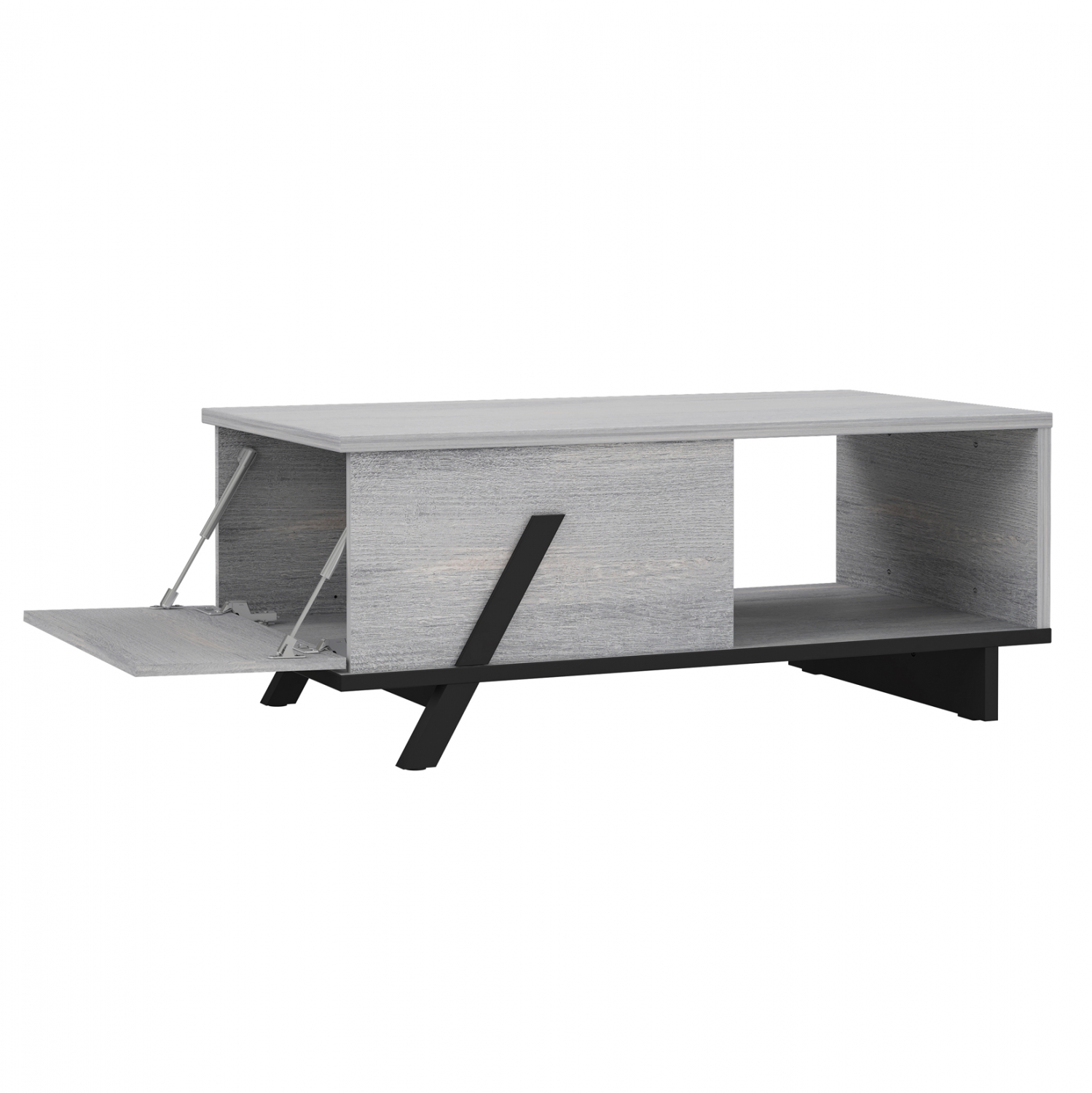 ΤΡΑΠΕΖΙ ΣΑΛΟΝΙΟΥ OTTO ΣΤΑΧΤΙ ΜΑΥΡΟ 110x60x33 εκ. 5