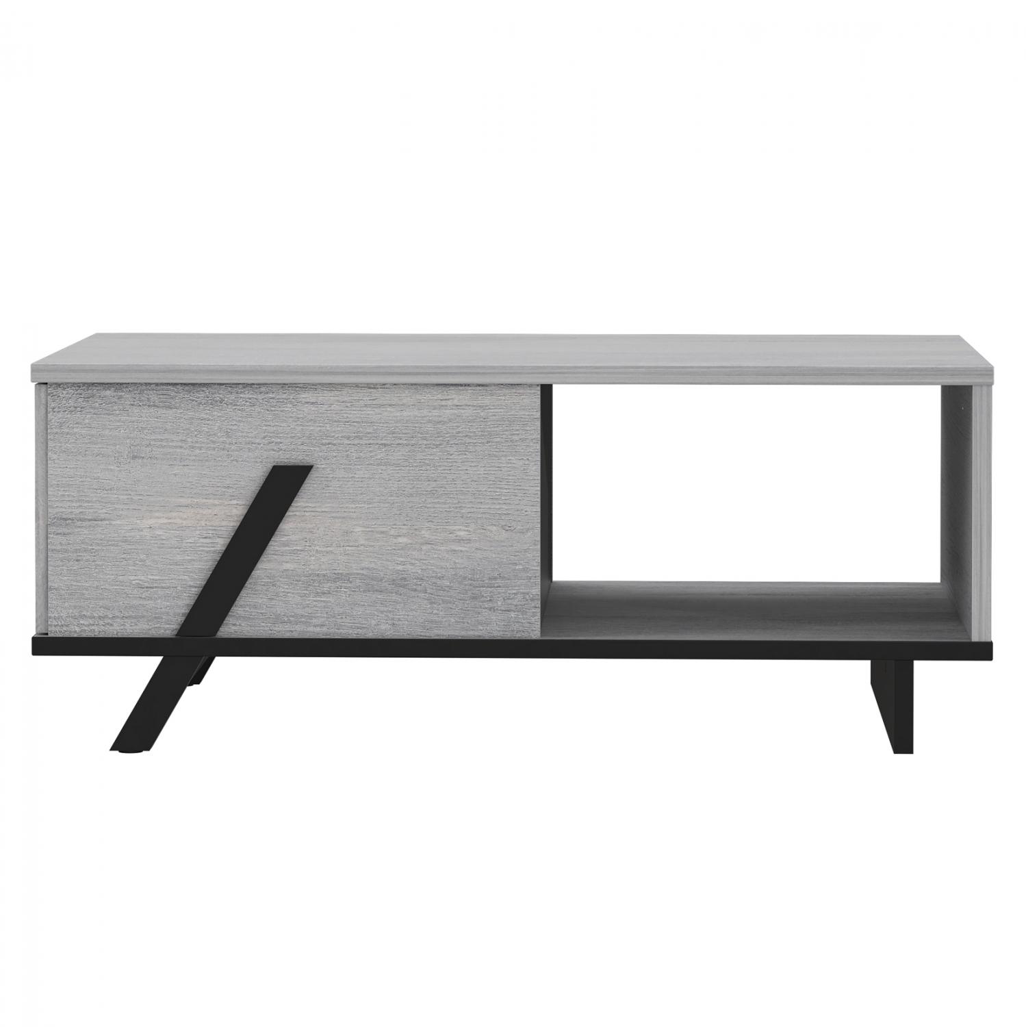 ΤΡΑΠΕΖΙ ΣΑΛΟΝΙΟΥ OTTO ΣΤΑΧΤΙ ΜΑΥΡΟ 110x60x33 εκ. 6