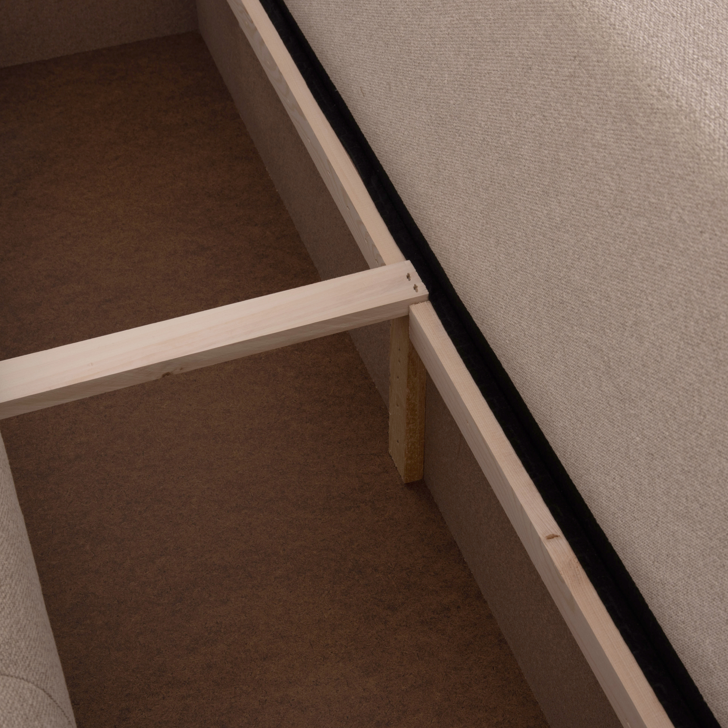 ΓΩΝΙΑΚΟΣ ΚΑΝΑΠΕΣ-ΚΡΕΒΑΤΙ ΜΕ ΑΠΟΘ.ΧΩΡΟ TRENDSTON ΜΠΕΖ ΥΦΑΣΜΑ 298x177x95Υεκ 10