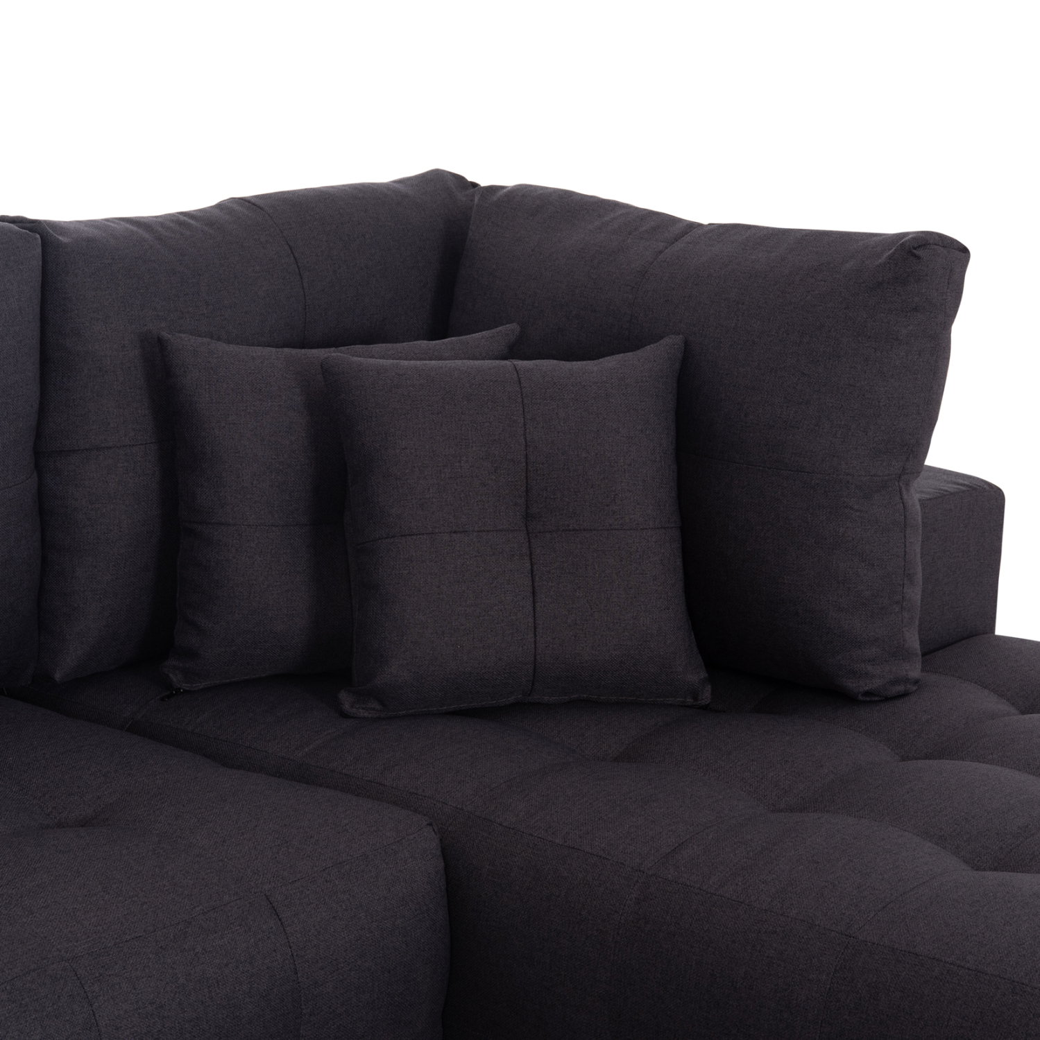 ΓΩΝΙΑΚΟΣ ΚΑΝΑΠΕΣ-ΚΡΕΒΑΤΙ ΜΕ ΑΠΟΘ.ΧΩΡΟ TRENDSTON ΓΚΡΙ ΥΦΑΣΜΑ 298x177x95Υεκ 7