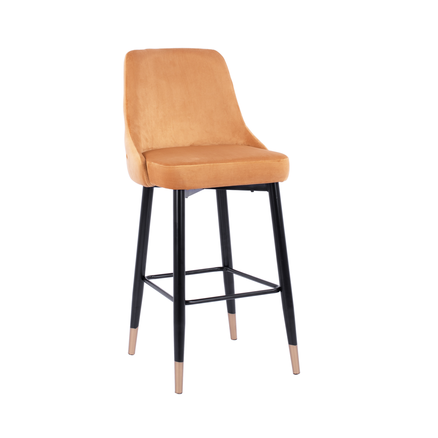 ΣΚΑΜΠΟ ΜΠΑΡ SERENITY HM8519.09 ΒΕΛΟΥΔΟ ΧΡΥΣΟ ΜΕ ΜΕΤΑΛΛΙΚΟ ΣΚΕΛΕΤΟ 51Χ58Χ110Υ εκ. 1