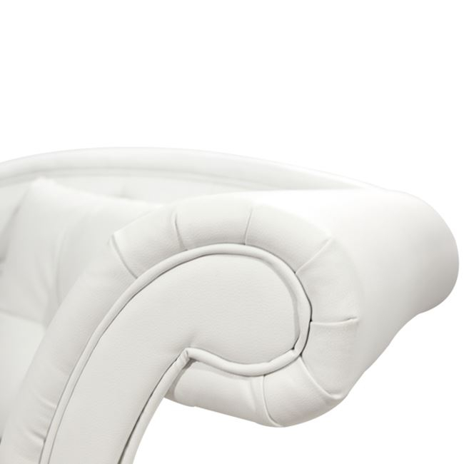 ΑΝΑΚΛΙΝΔΡΟ T.CHESTERFIELD NIOVI PU ΛΕΥΚΟ-ΜΑΥΡΑ ΠΟΔΙΑ(ΔΕΞΙ)190x61x84Yεκ 3