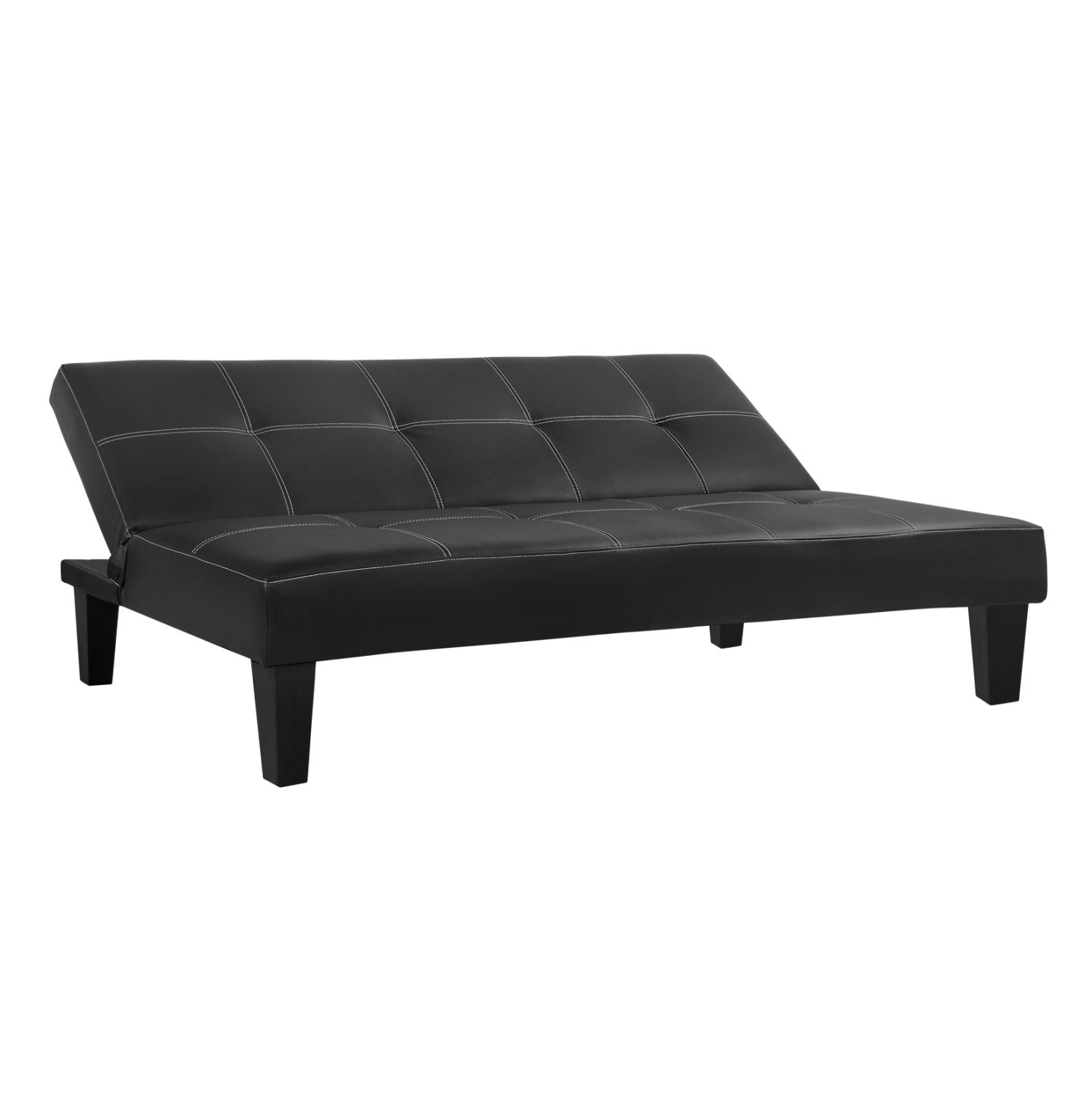 ΚΑΝΑΠΕΣ ΚΡΕΒΑΤΙ 3Θ ΜΑΥΡΟΣ PU ΜΕ ΓΑΖΙΑ 186x90x82 5