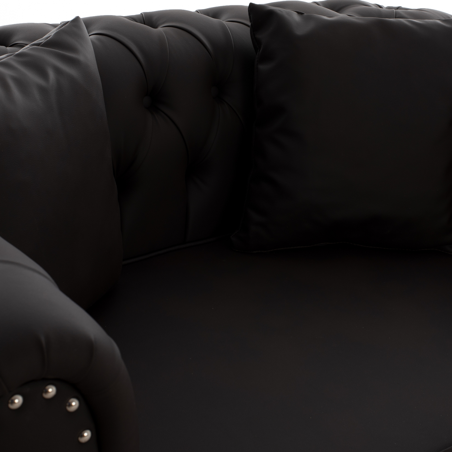 ΚΑΝΑΠΕΣ 2ΘΕΣΙΟΣ Τ. CHESTERFIELD CIELLE ΣΕ ΧΡΩΜΑ ΚΑΦΕ 152x85x80 εκ. 5