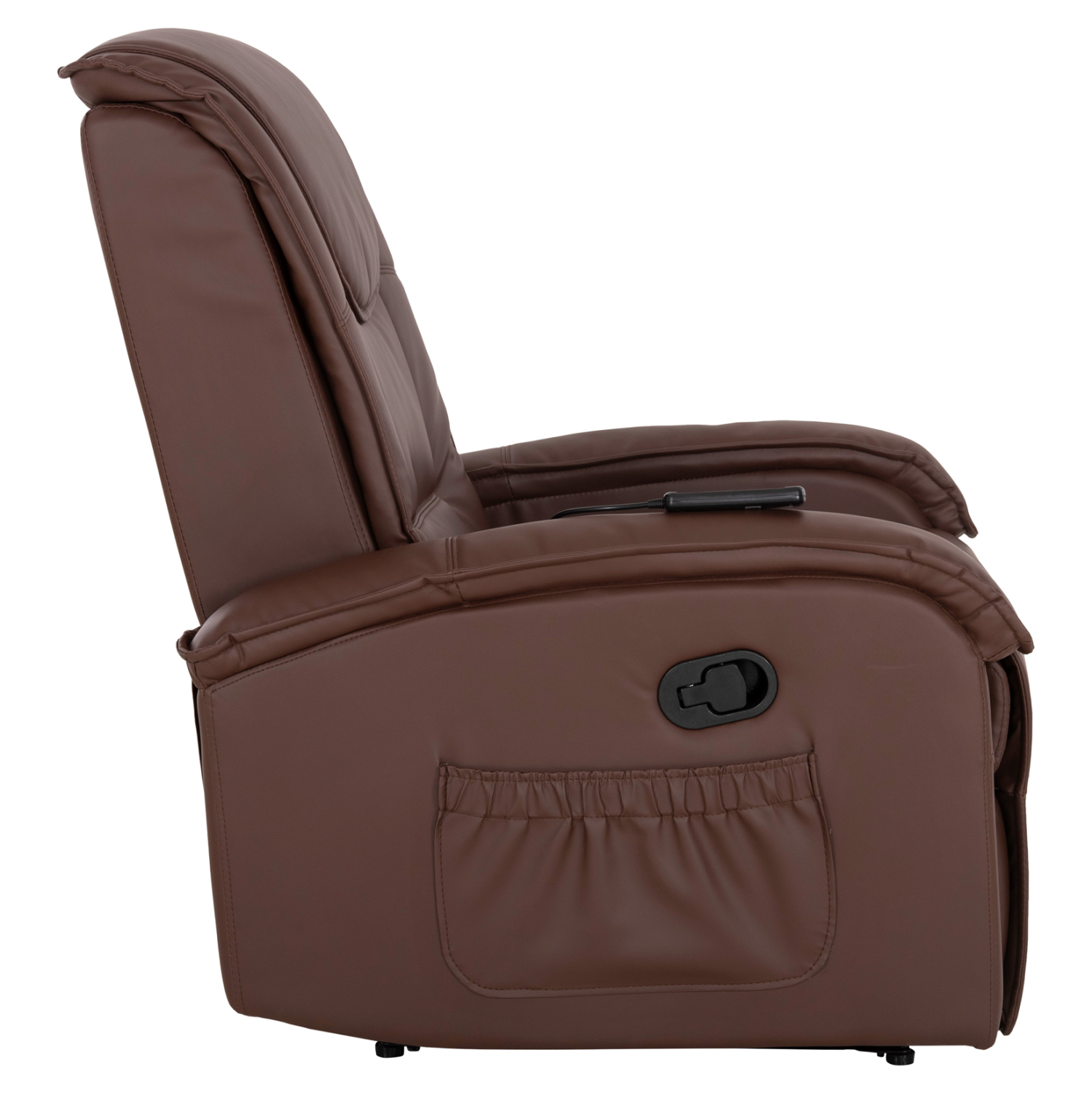 ΠΟΛΥΘΡΟΝΑ RELAX ΜΕ ΜΗΧΑΝΙΣΜΟ MASSAGE ROCCA PU ΚΑΦΕ ΣΚΟΥΡΟ 80x96x97 εκ. 4
