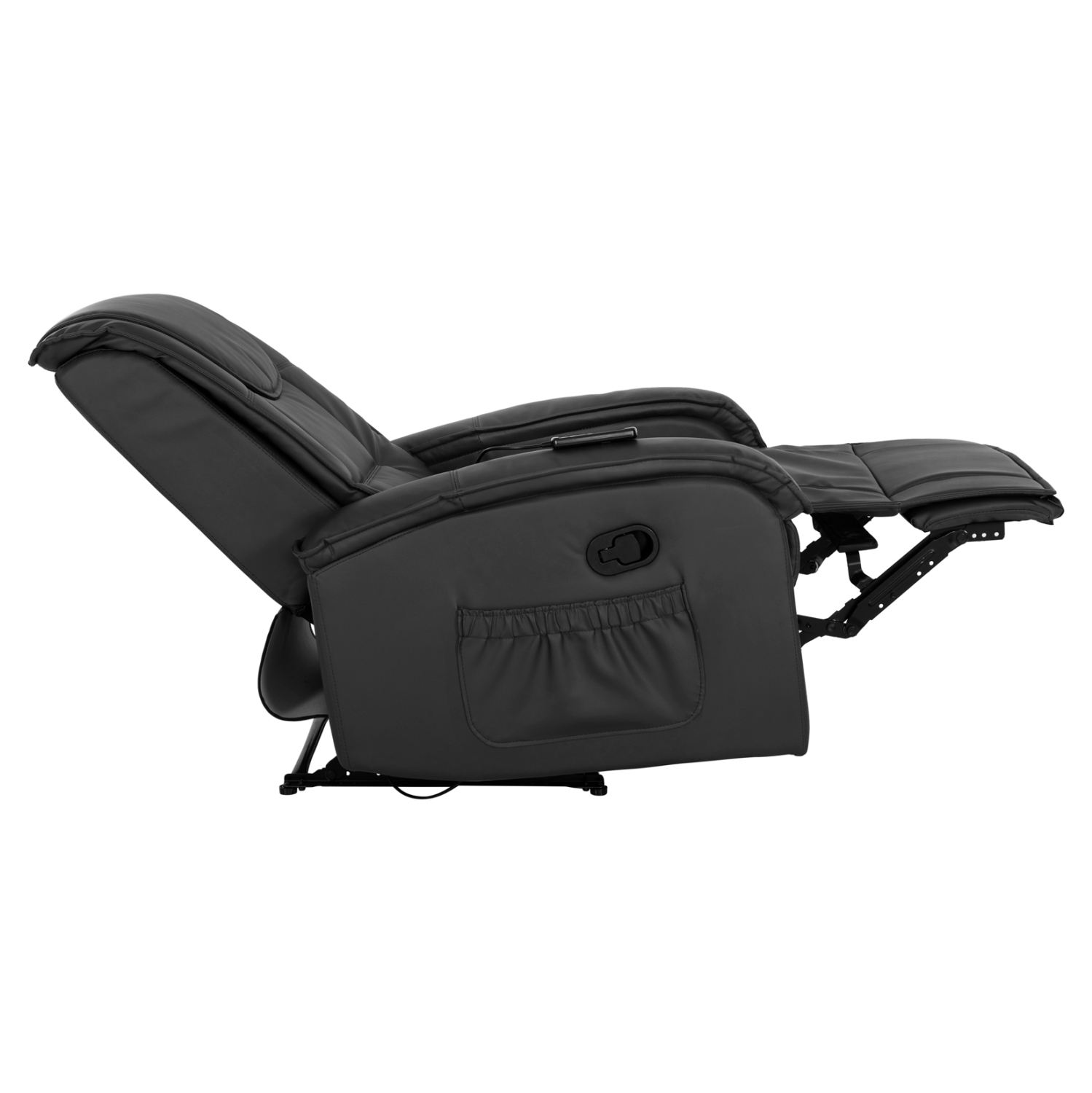 ΠΟΛΥΘΡΟΝΑ RELAX ΜΕ ΜΗΧΑΝΙΣΜΟ MASSAGE ROCCA PU ΜΑΥΡΟ 80x96x97 εκ. 5