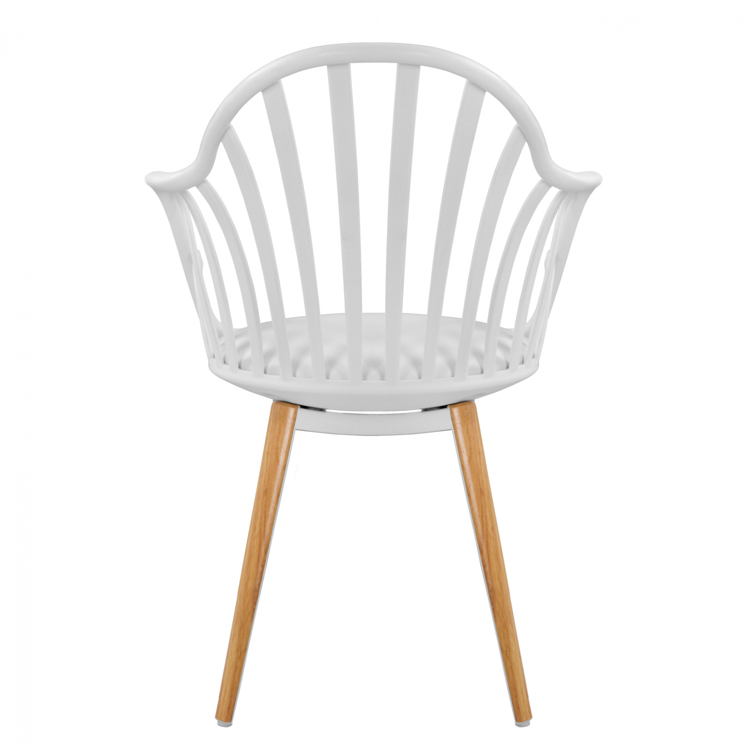 ΠΟΛΥΘΡΟΝΑ ΤΡΑΠΕΖΑΡΙΑΣ ANAIS ΛΕΥΚΗ ΜΕ ΞΥΛΙΝΑ ΠΟΔΙΑ 60x61x85,5 εκ. 6