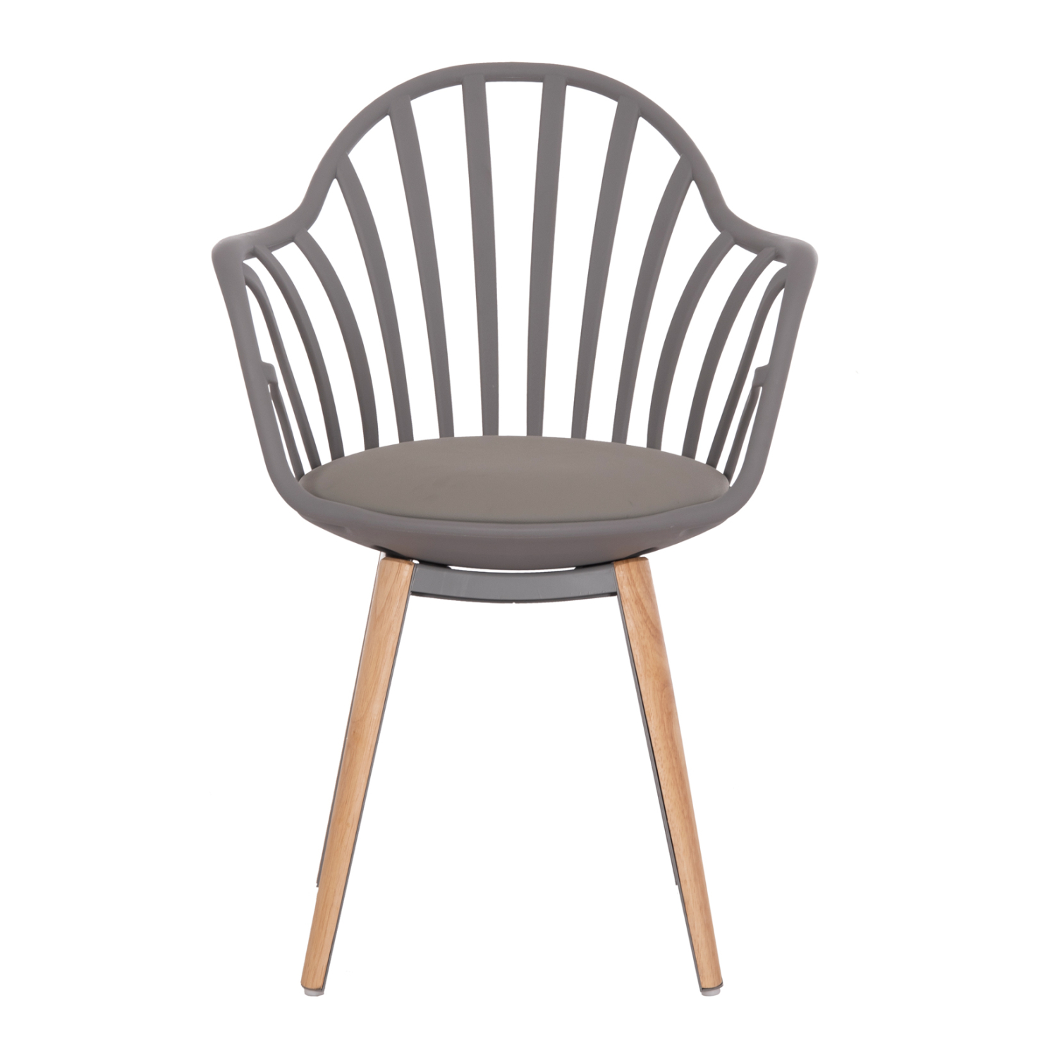 ΠΟΛΥΘΡΟΝΑ ΤΡΑΠΕΖΑΡΙΑΣ ANAIS ΓΚΡΙ ΜΕ ΞΥΛΙΝΑ ΠΟΔΙΑ 60x53x86Υ εκ. 3