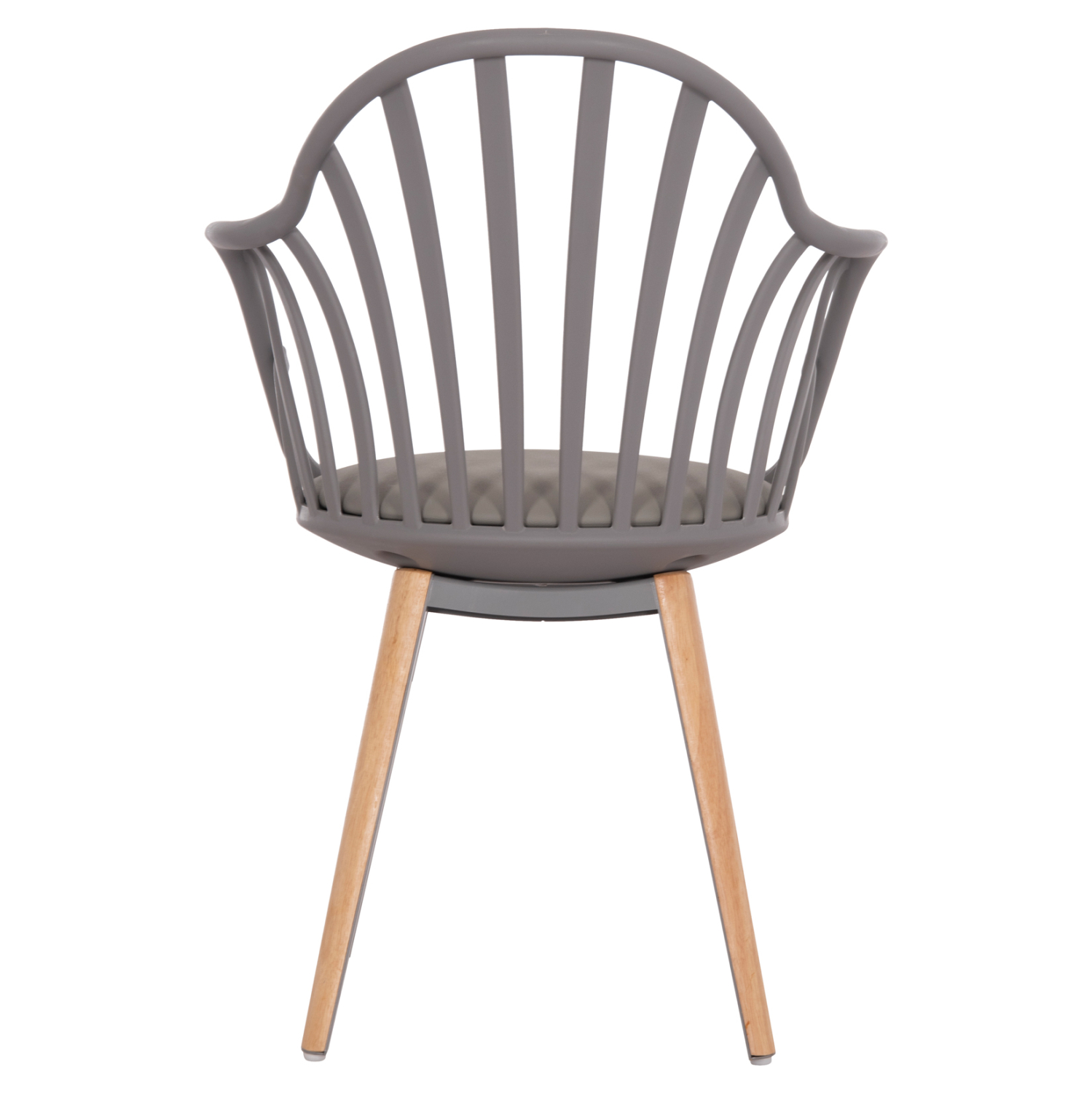 ΠΟΛΥΘΡΟΝΑ ΤΡΑΠΕΖΑΡΙΑΣ ANAIS ΓΚΡΙ ΜΕ ΞΥΛΙΝΑ ΠΟΔΙΑ 60x53x86Υ εκ. 6