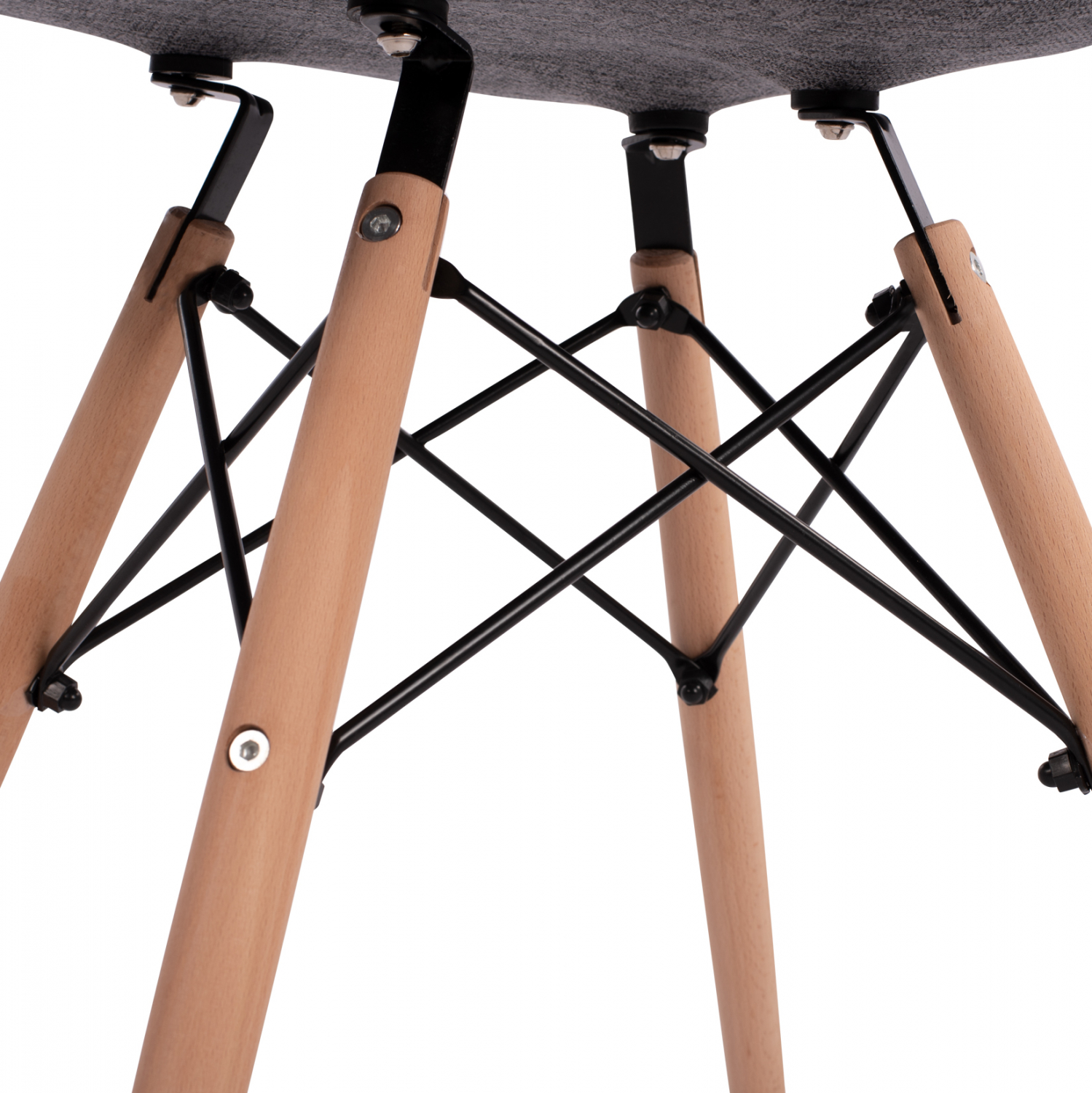 ΠΟΛΥΘΡΟΝΑ ΜΕ ΞΥΛΙΝΑ ΠΟΔΙΑ &amp; ΜΕ ΥΦΑΣΜΑ ΓΚΡΙ MIRTO 63x57x81 εκ. 8